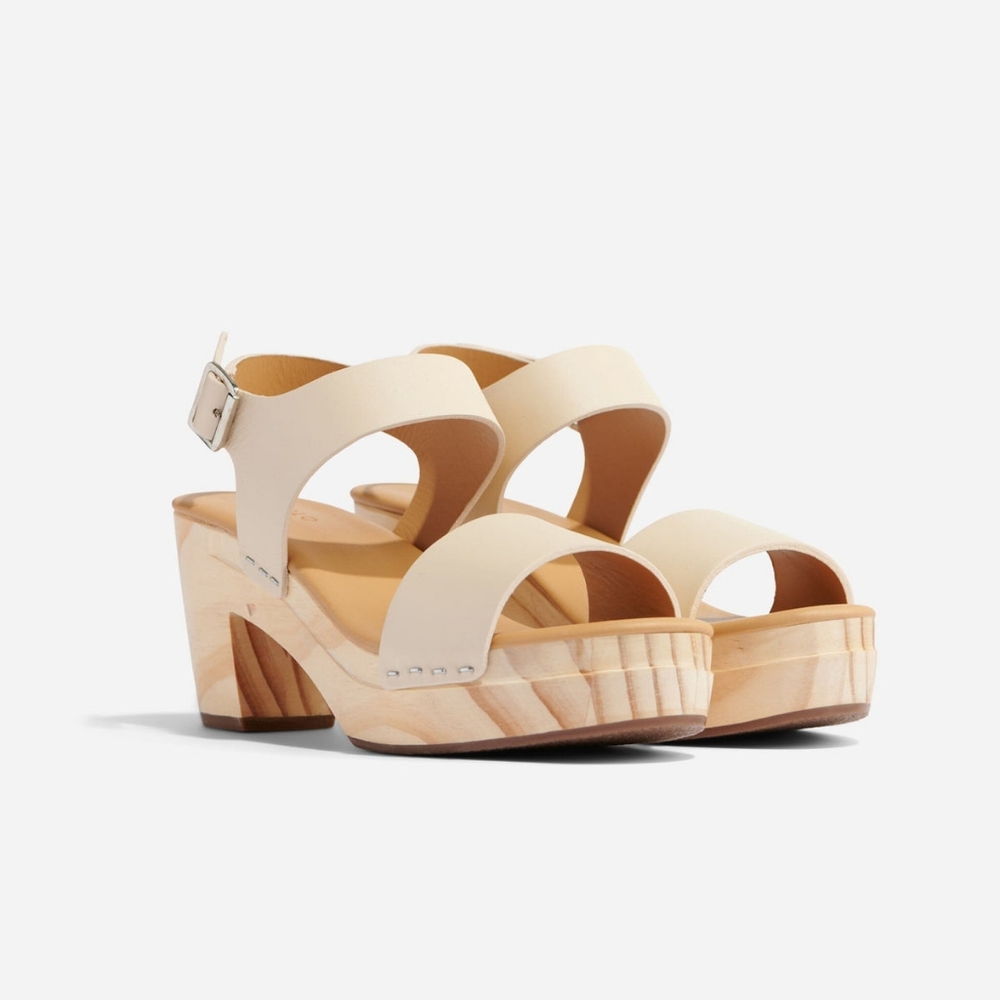 NISOLO All-Day Open Toe Clog color bone